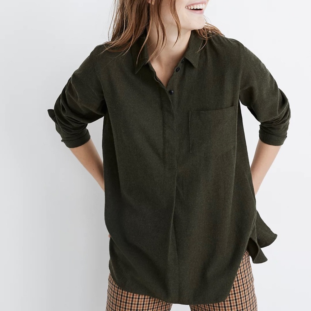 Flannel Classic Ex-Boyfriend Button-Back Shirt